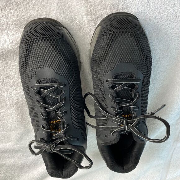 BRAHMA Steel Toe Safety Work Shoes Mens 7 Black Low Top Shoes Workwear - Picture 2 of 12